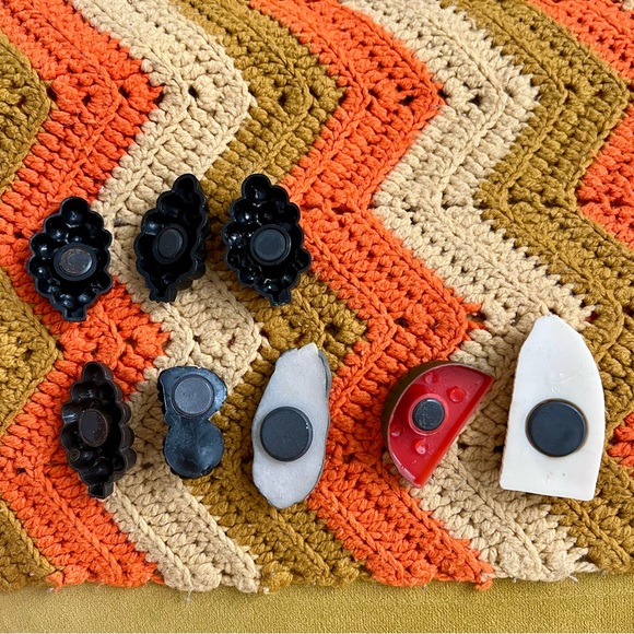 Vintage Fridge Magnets 🍇🍌🌽🍉 - Picture 3 of 4